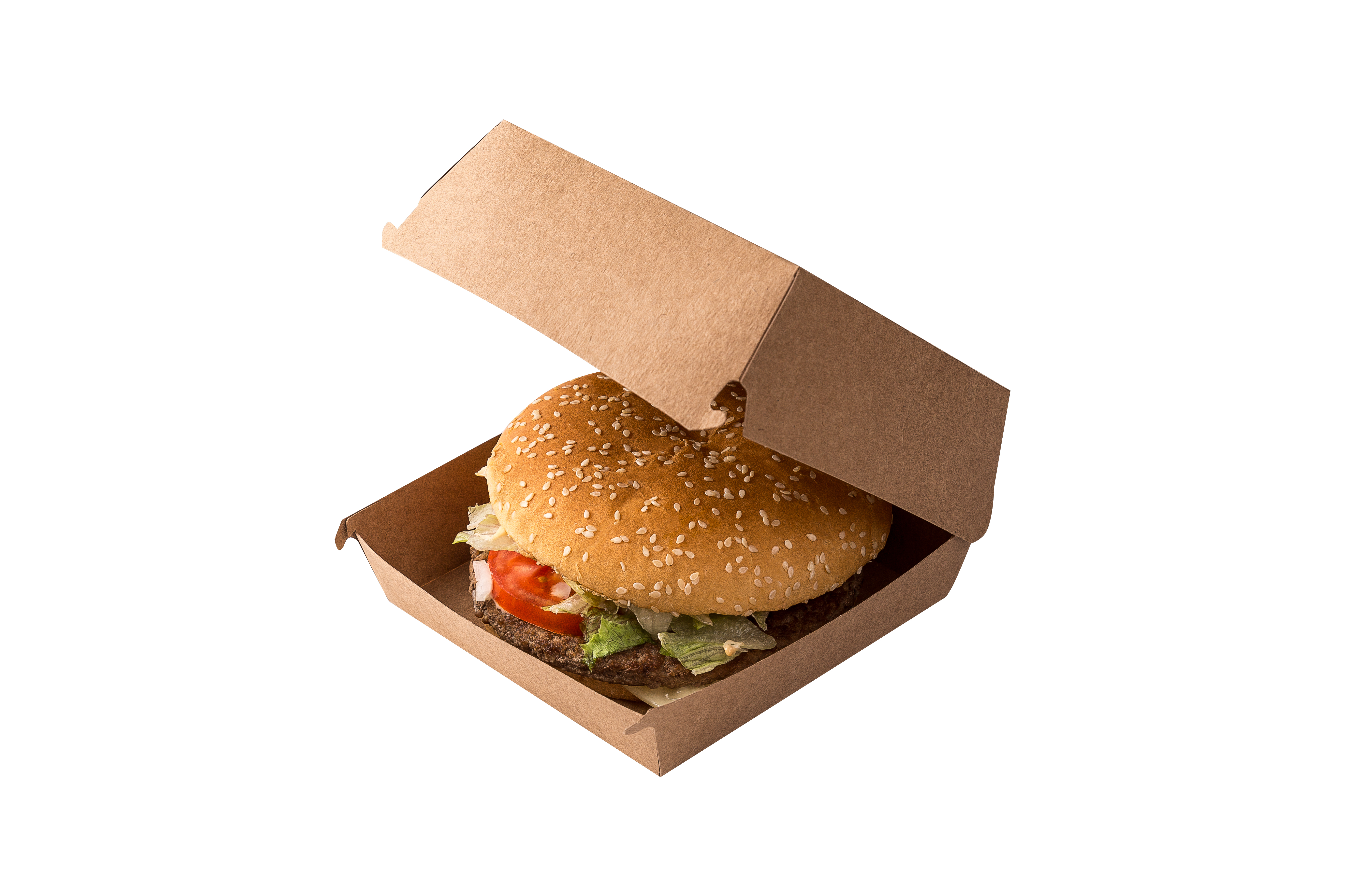 OSQ Burger M Pure Kraft packaging for burgers