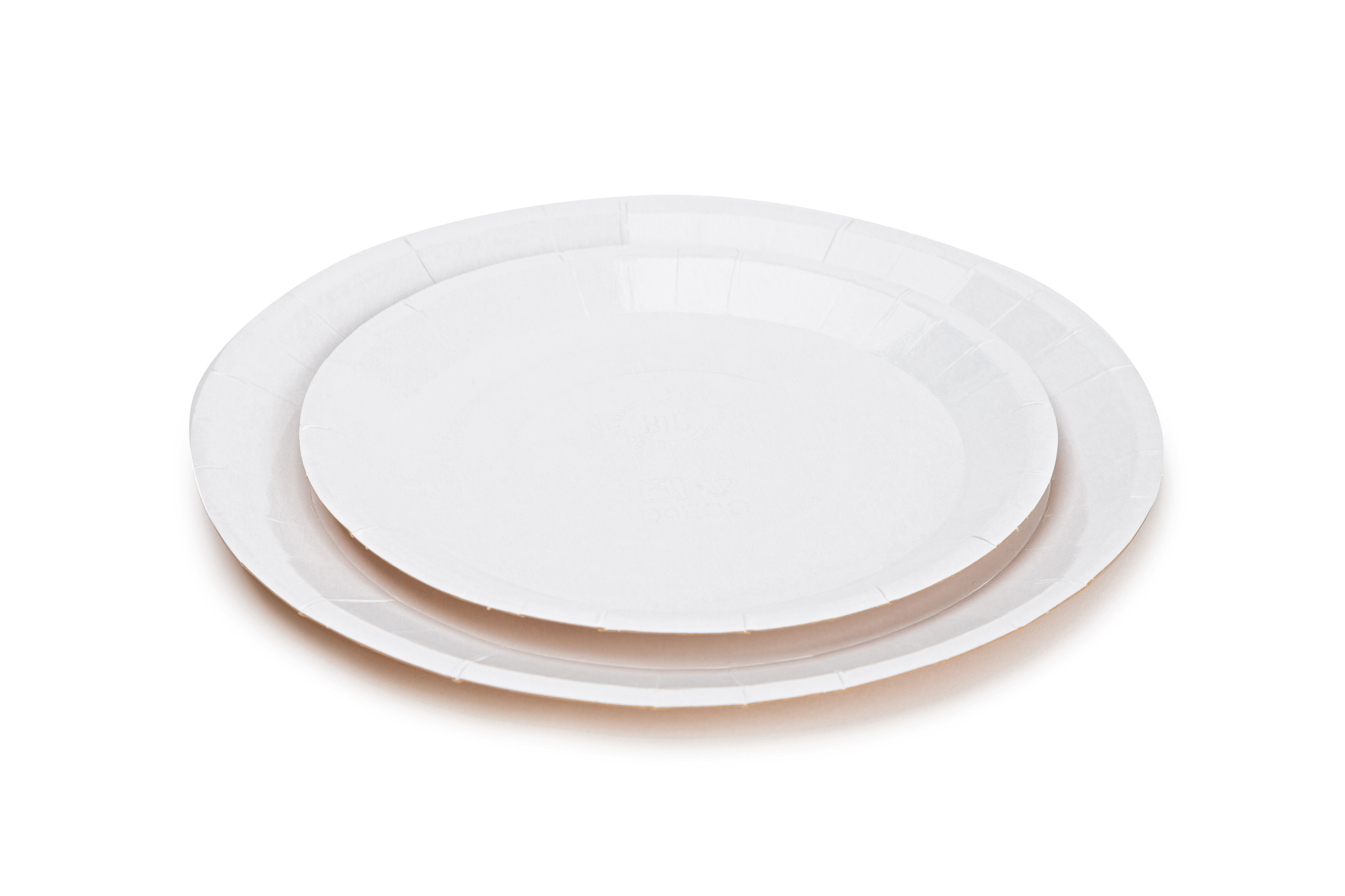 Disposable paper plates OSQ PLATE 180 BIO white