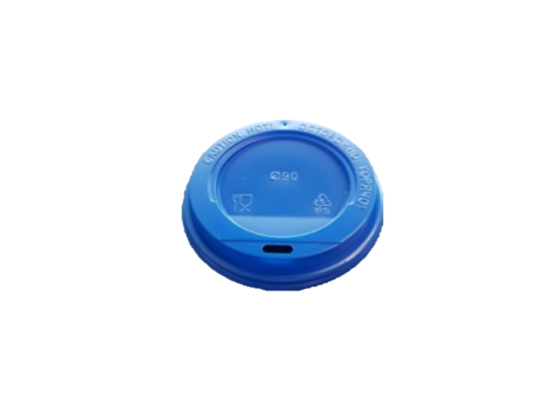 Lid for glasses CUP COVER 250 BLUE 80 mm blue