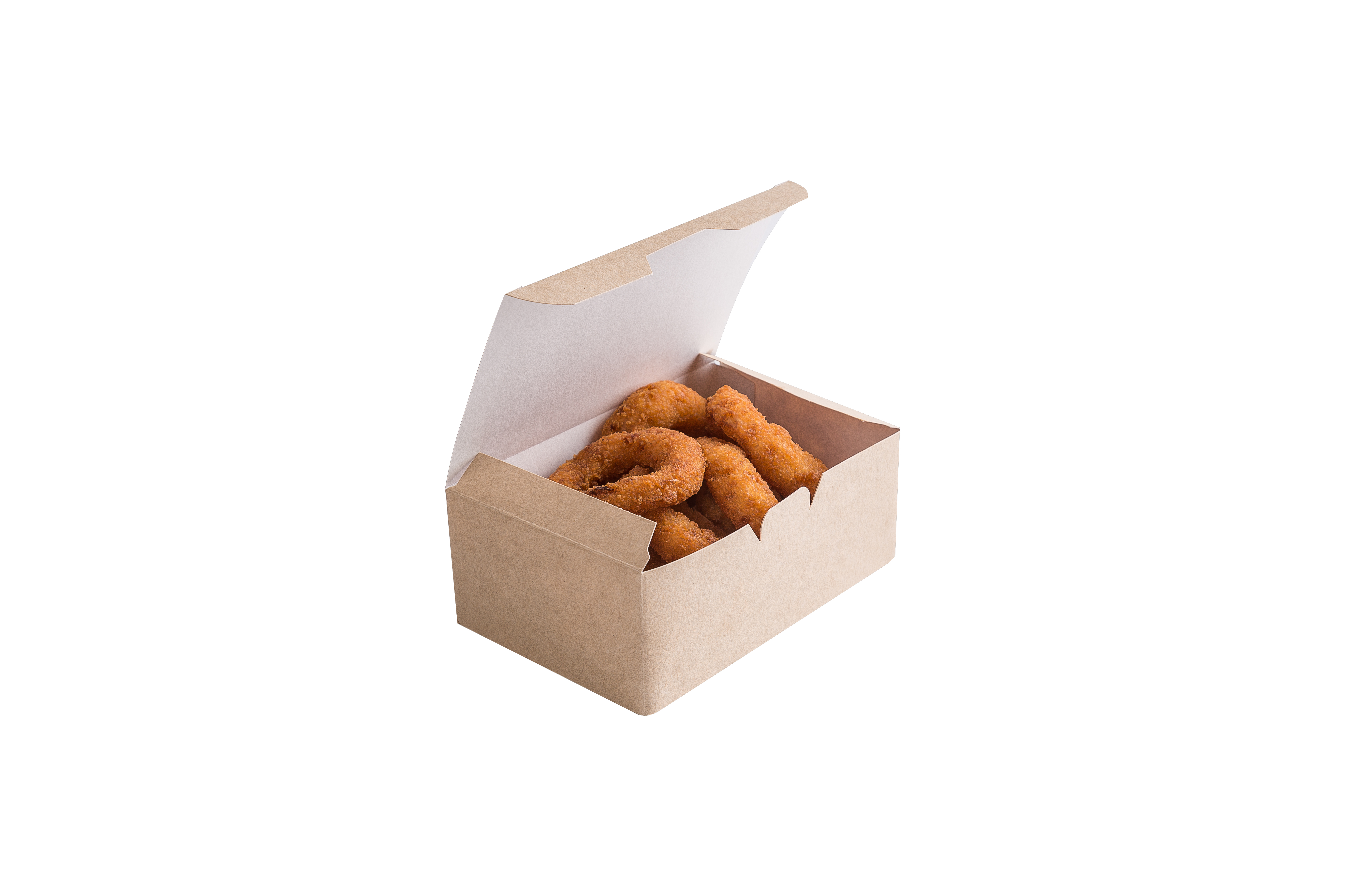 Embalagem osq fast food box L para nuggetts, asas de frango, batatas fritas