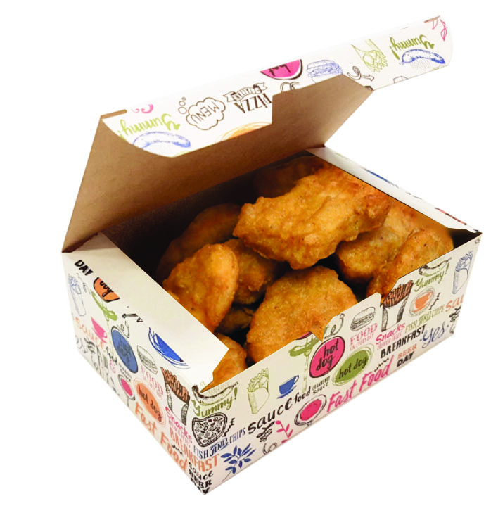 OSQ FAST FOOD BOX S Enjoy packaging for chicken wings and nuggets