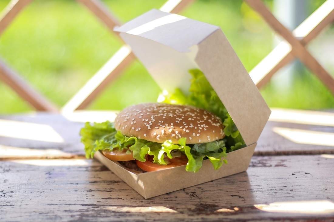 Emballage OSQ burger L PURE KRAFT pour burgers